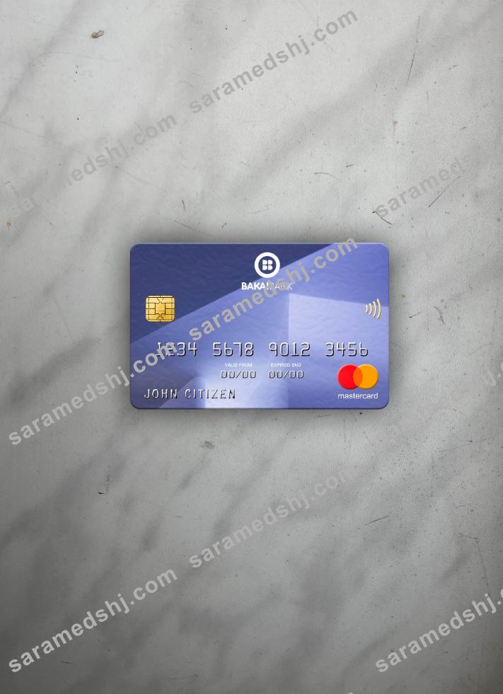Kyrgyzstan OJSC Bakai Bank mastercard photolook front